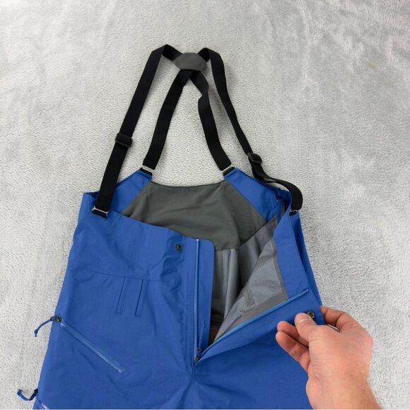 Patagonia NWT Women's Size Small PowSlayer Gore-tex Bibs Alpine Blue 30331 Style - Picture 8 of 16